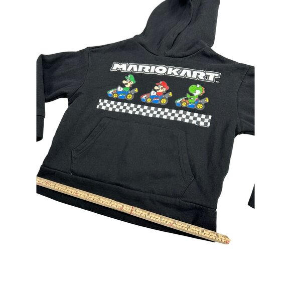 Mario Kart Kids Hoodie Black S (6-7) Old Navy Cotton/Polyester Blend - Picture 6 of 9